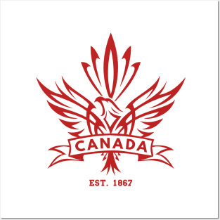 Canada Maple Leaf Mashup - Red Posters and Art